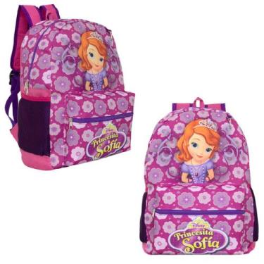 Imagem de Mochila Infantil Menina Princesa Sofia Roxa Tam G Passeio - TOYS 2U