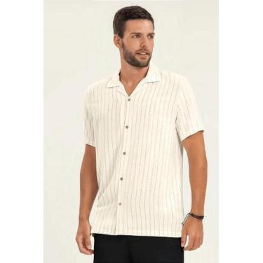 Imagem de Camisa Masculina Diametro em Linho de Alta Qualidade, Swiss coffee, M