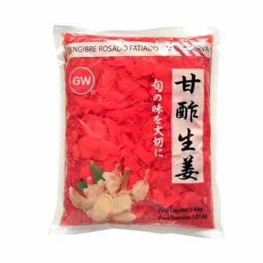 Imagem de Gengibre Vermelho em Conserva Laminado 1kg gw