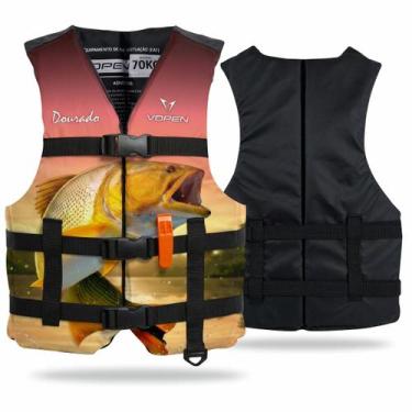 Imagem de Colete Flutuador Pesca Vopen Fishing PES03 Genero:unissexCor:DouradoTa