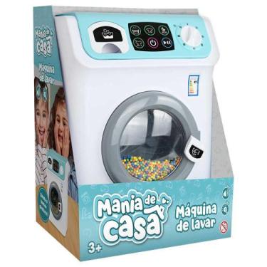 Imagem de Brinquedo mania de casa maquina de lavar azul - dm brasil