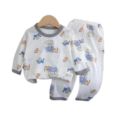 Imagem de Pijama De Manga Longa Para Menino, Leve, Confortável, Design Fofo, Rou