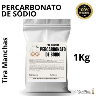 Imagem de Percarbonato de Sodio 1Kg 100 Puro Alvejante em pó Tira Manchas Limeza