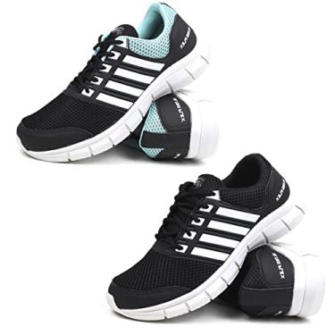 Imagem de Tenis Sneakers Casual Academia Caminhada em Nylon Conforto cor:Preto;Tamanho:42