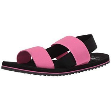 Imagem de Sandália feminina Rocket Dog com tira elástica, sandália plana, Pink/Black, 7