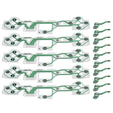 Imagem de Kafuty-1 5 conjuntos de cabo plano flexível para cabo Gamepad PS5, acessório de peça de substituição de cabo flexível FPC para PS5, placa de circuito de fita flexível de substituição para filme condutor de controlador PS5