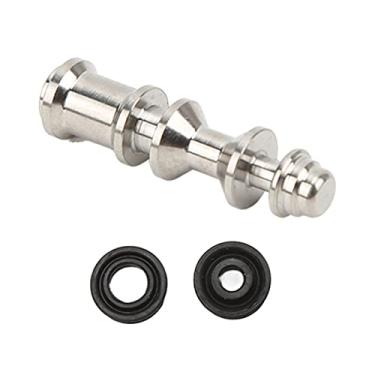 Imagem de Haste do pistão da alavanca do freio a disco, liga de titânio Haste do pistão do freio a disco de alta resistência anodização com anel de borracha para ciclismo(Haste de pistão longa)