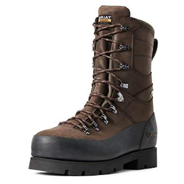 Imagem de Bota de trabalho masculina ARIAT Linesman Ridge 10" Gore-Tex, Marrom, 14