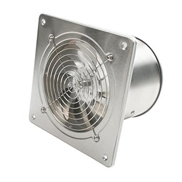 Imagem de Fã exausto 6 polegadas de alta velocidade do ventilador de exaustor banheiro banheiro banheiro pendurado janela de parede ventilador ventilador de aço inoxidável extrator, 45w Ventiladores de ventilaç