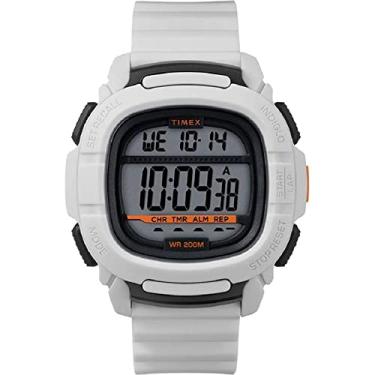 Imagem de Timex Relógio masculino Command de quartzo com pulseira de silicone, branco, 21 (modelo: TW5M26400)