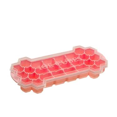 Imagem de Bandeja de cubo de gelo de silicone máquina de cubo de gelo 26 cavidades faça você mesmo máquina de gelo moldes de cubos de gelo para doces bolo pudim chocolate uísque moldes de resfriamento ferramenta molde de cubo de gelo (cor: 01)