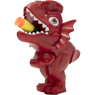 Imagem de Lançador Dino Dardo Sauro com 3 Dados Vermelho Polibrinq AN2014