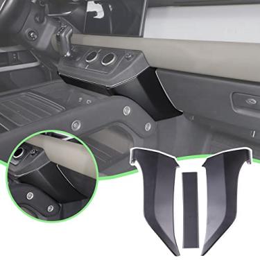 Imagem de PIUGILH Painel de câmbio de marchas do console central capa de acabamento lateral acessórios de decoração para Land Rover Defender 2020-2023 90 110 130, 3 peças