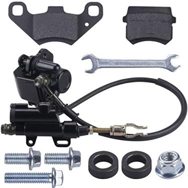 Imagem de CNCMOTOK Conjunto de pinça de cilindro mestre de freio traseiro para 50cc 70cc 90cc 110cc 125cc scooter de quadriciclo chinês ATV