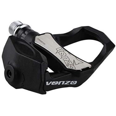 Imagem de Venzo reembalados Unisex Sealed Ciclismo Estrada da bicicleta Clipless Pedais Compatível com olhar Keo (não compatível com Shimano SPD-SL ou olhar Delta Grampos) 9/16" com grampos