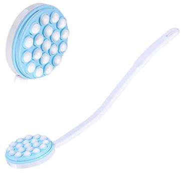 Imagem de Aplicador de loção para as costas e massageador, aplicador de loção cremosa autohidratante portátil, aplicador de loção de banho para pernas corporais para escova massageadora de costas ferramenta de