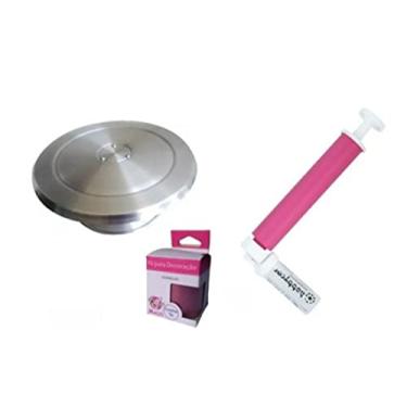 Imagem de Bailarina 40cm Giratória + Pulverizador + Pó Gliter Perola