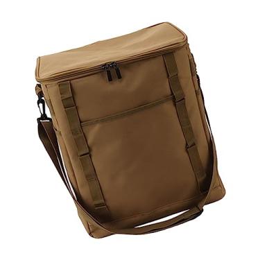 Imagem de Bolsa Térmica Isolada, Proteção contra Frio à Prova d'água, Multifuncional, Várias Posições Suspensas, Bolsa Térmica de Acampamento para Churrasco (caqui)