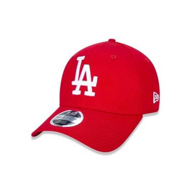 Imagem de BONE 39THIRTY HIGH CROWN MLB LOS ANGELES DODGERS ABA CURVA STRETCH FIT VERMELHO NEW ERA-Unissex