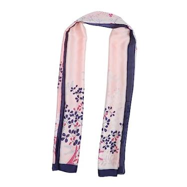 Imagem de USHOBE 1 Unidade Lenço imitação cachecol decorativo xale de chiffon cachecol feminino xaile xale de inverno xale estampado ameixa superdimensionado fardo de algodão mulheres Seda rosa