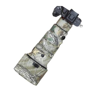 Imagem de MUEAST Capa de chuva para lente camuflada à prova d'água para lente Sigma 500 mm F5.6 DG DN OS Capa de proteção de lente para armas (Cor: # Camuflagem de folha murcha)