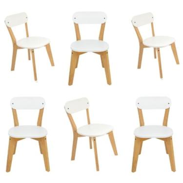 Imagem de Kit 6 Cadeiras Antonella Gamma Móveis Branco