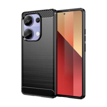 Imagem de Aikcks Capa para celular Xiaomi Redmi Note 13 Pro 4G, à prova de choque, resistente a arranhões, TPU macio, para XiaoMi Poco M6 Pro 4G (preta)