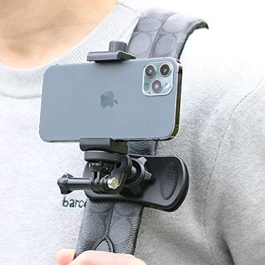 Imagem de SOH Mingying Suporte para celular com alça de mochila de rotação de 360°, alça de mochila com clipe de telefone para iPhone 12/13/14/15 Pro Max e mais smartphones (BCM-01)