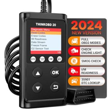 Imagem de THINKCAR Scanner OBD2 ThinkOBD 20 leitor de código, luz de falha de motor transparente, leitor OBD com redefinição de sensor EVAP/O2, ferramenta de digitalização de diagnóstico de dados ao vivo para