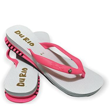 Imagem de Chinelo Feminino Com Salto DuRio Air Para Esporão Fascite Plantar Ortopédico Vegano (Rosa Claro, G, br_footwear_size_system, adult, numeric, numeric_34)