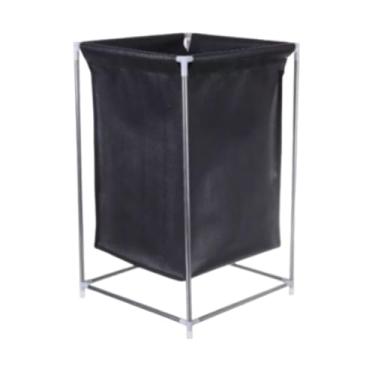 Imagem de Cesto Organizador Multiuso Roupa Suja Brinquedo Lavanderia (Preto)