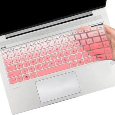 Imagem de Capa de teclado para HP Probook 440 445 G8 G9 G10 35.6 cm, HP Probook 640 G7 G8 35.6 cm (não serve para Probook 440 445 G5 G6 G7) - OmbrePink