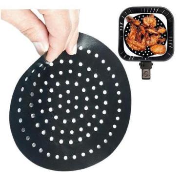 Imagem de Tela Folha Teflon Fritadeira Air Fryer Pequena Redondo 16 Cm - MR