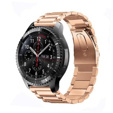 Imagem de Pulseira De Aço Para Galaxy Watch 46mm E Gear S3 Cor Gold Rose - 123sm