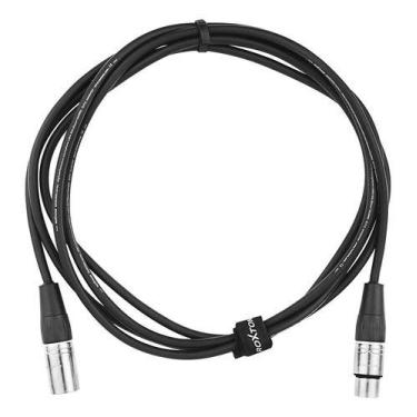 Imagem de Cabo Microfone Xlr Balanceado Macho X Femea 3 Metros Roxtone