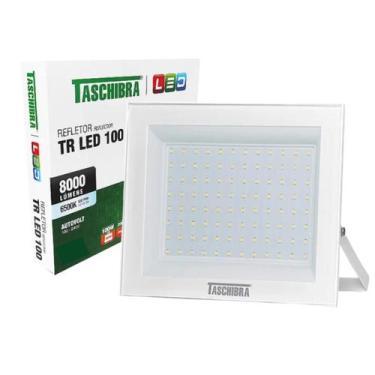 Imagem de Refletor Led 100w Externo Prova D'água Branco Frio 6500K Taschibra Biv