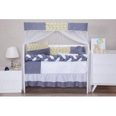 Imagem de Kit berço para quarto do bebê padrão/americano completo 11 peças - men