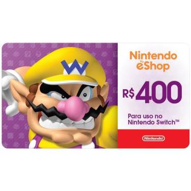Imagem de Cartão Presente Digital Nintendo R$ 400,00 Ecash Brazil