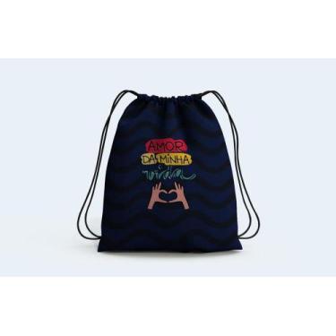 Imagem de Mochila Saco Personalizado Amor da Minha Vida - Deluzz
