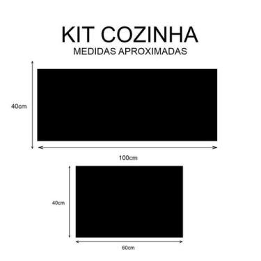 Imagem de kit cozinha passadeira 1200x40cm Tapete chá florido 60x40cm - Deluzz