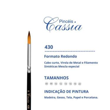 Imagem de Pincel cássia ref- 430 redondo - Pincéis Cassia, 12