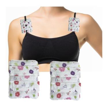 Imagem de GZFQJJ 2 peças protetoras de sutiã para porta do peito, almofada de marca-passo para sutiã pós-cirurgia, almofadas de porta para pacientes com quimioterapia, almofada de suporte de recuperação de