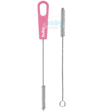 Imagem de Escova de Limpeza para Canudo Rosa  Buba