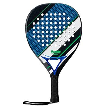 Imagem de Franklin Sports Raquete de Padel – Raquete de tênis Aurora – Raquete de fibra de carbono com núcleo de espuma – Raquete de 365 g – Raquete de desempenho para iniciantes + habilidades intermediárias