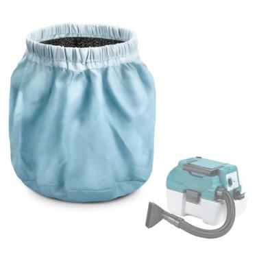 Imagem de Conjunto de pré-filtro 199827-4 compatível com aspirador sem fio Makita modelo XCV11Z, conjunto de pré-filtro e amortecedor adequado para DVC750 DCV11Z sem escova extrator de poeira úmido/seco sem