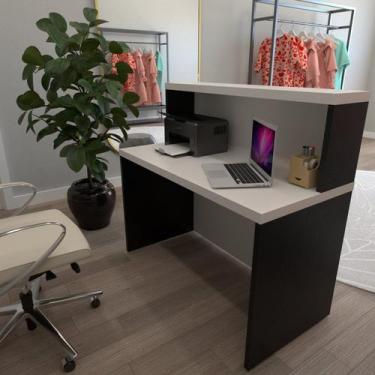 Imagem de Balcão de Atendimento para Recepção - 120cm de Largura - Bramov Móveis