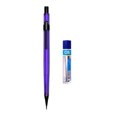 Imagem de Kit Lapiseira Tecnocis 0.7mm ROXA NEON + Grafite Big Tree