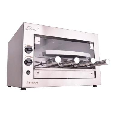 Imagem de Churrasqueira a Gás Natural de Bancada Titan Stand 4 Espetos Giratórios 127V