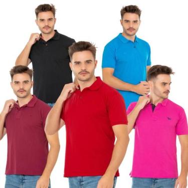 Imagem de Super Kit 5 Polos Ridens Elegância e Conforto  Oferta Exclusiva Veja, 