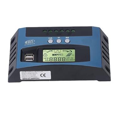 Imagem de Regulador de Painel Solar Controlador de Carga Solar MPPT, Regulador de Carga Solar MPPT Controlador Fotovoltaico Controladores Solares MPPT Inteligentes Com Display LCD (100A)